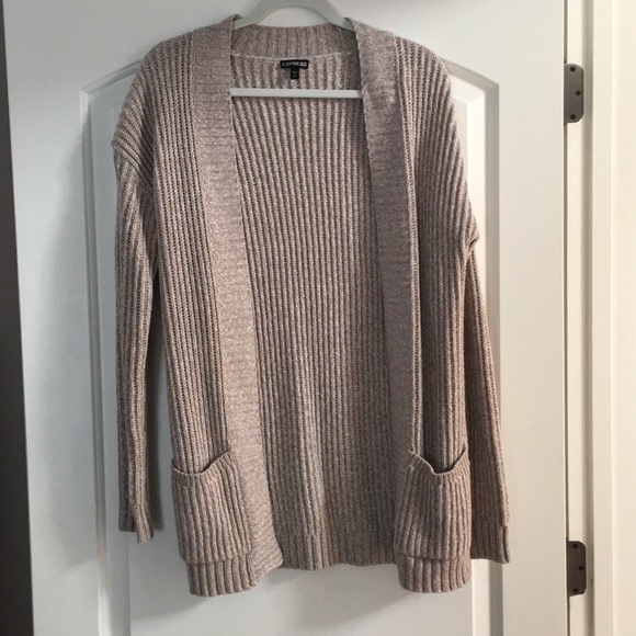 Express Sweaters - Express Open Front Boyfriend Cardigan